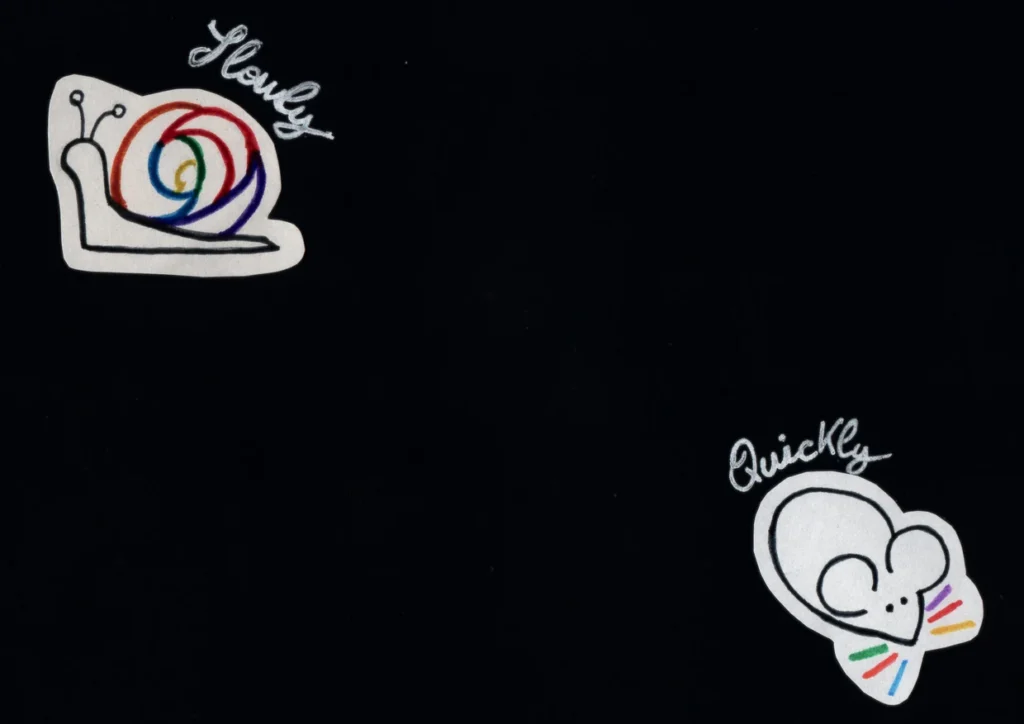 Disegno di Federica Milani — Slowly - Quickly