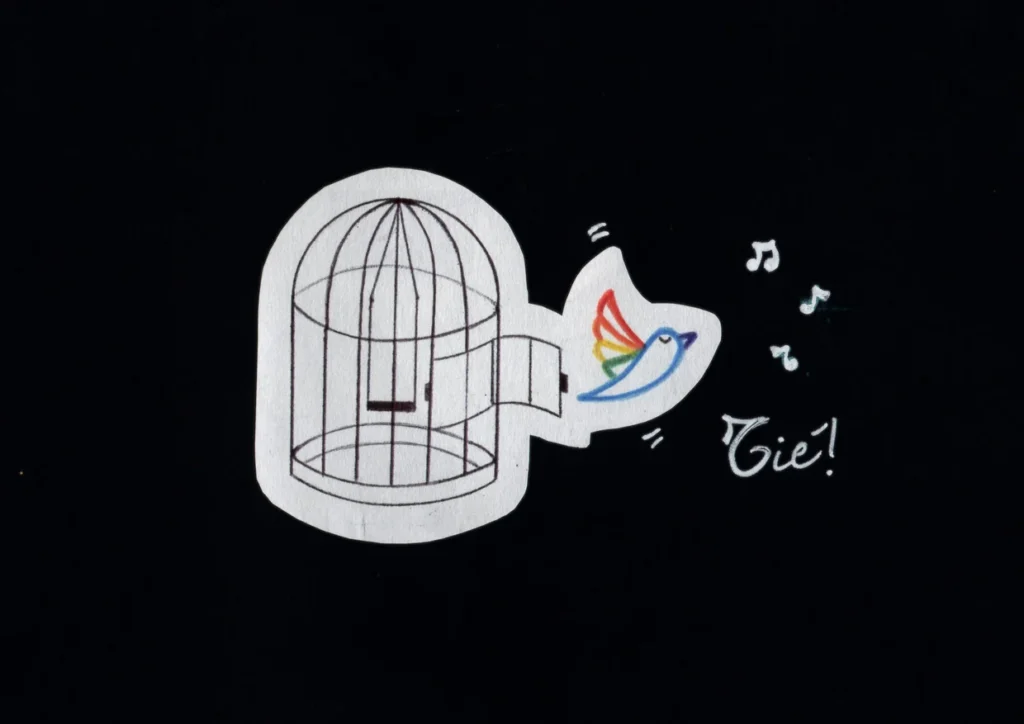 Disegno di Federica Milani — Tié!