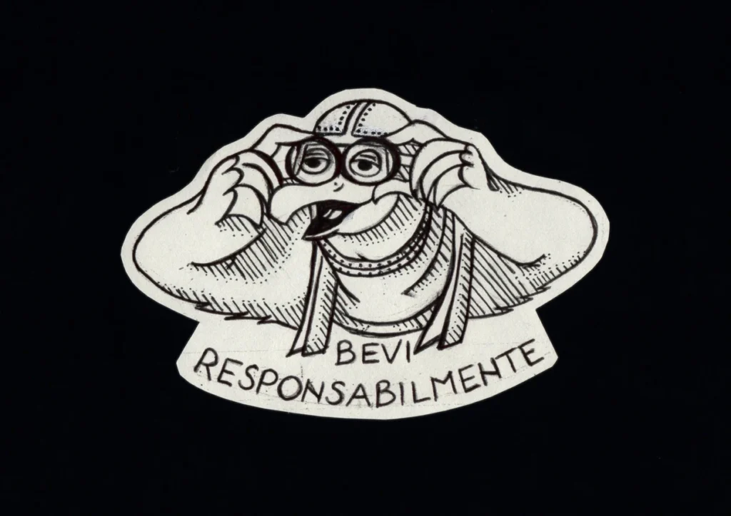 Disegno di Federica Milani — Bevi responsabilmente - Etching