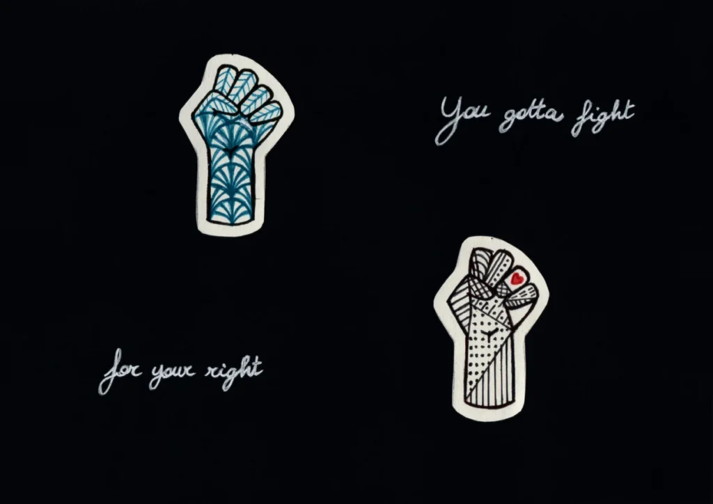 Disegno di Federica Milani — You gotta fight for your right