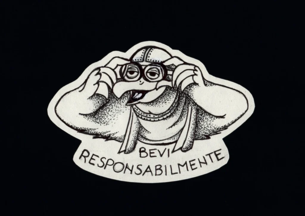 Disegno di Federica Milani — Bevi responsabilmente - Dotwork