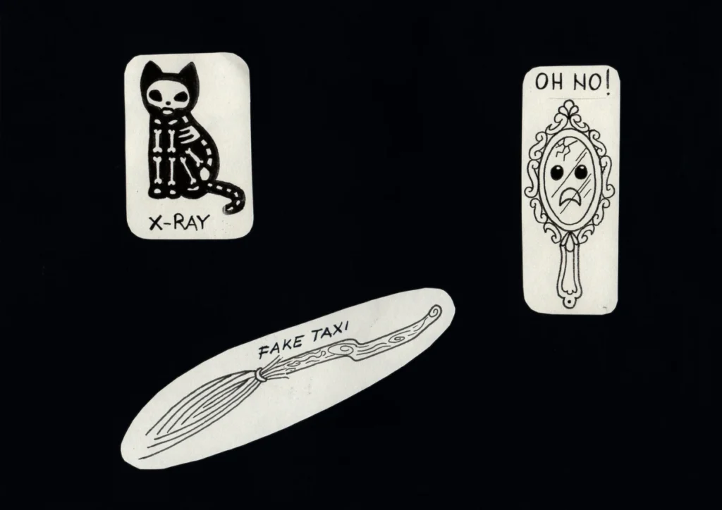 Disegno di Federica Milani — X-ray - Fake taxy - Oh no!