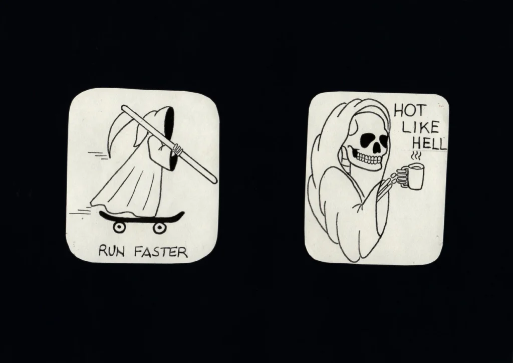 Disegno di Federica Milani — Run Faster - Hot like hell