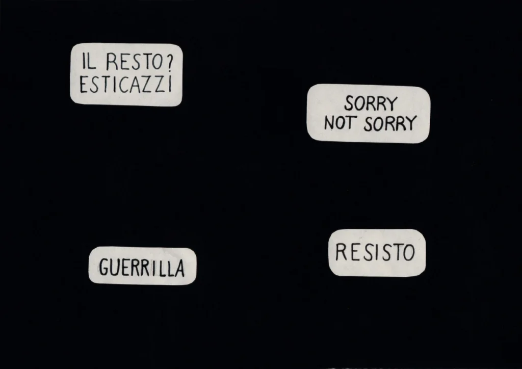 Disegno di Federica Milani — Scritte 2