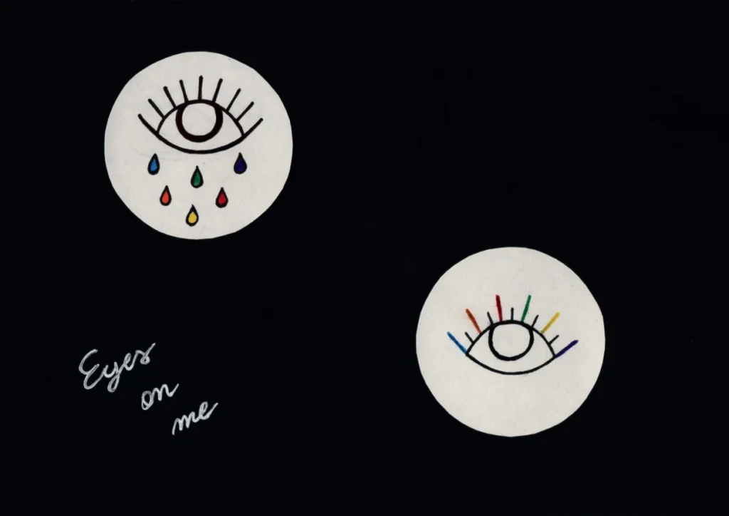 Disegno di Federica Milani — Eyes on me